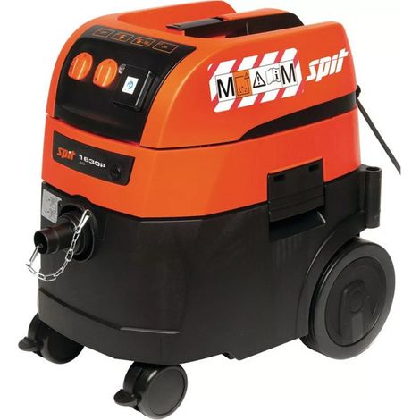 Aspirador de agua y polvo para obra SPIT AC 1630PM 1600 W 32 L Clase M naranja y negro