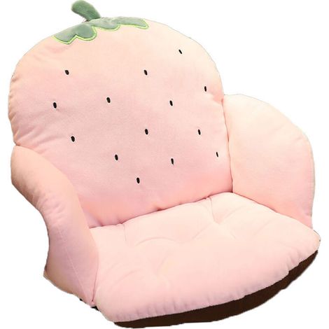 Coussin de chaise en peluche à motif dessin animé, coussin de chaise de bureau, coussin rembourré pour chaise, coussin de table (1/4)
