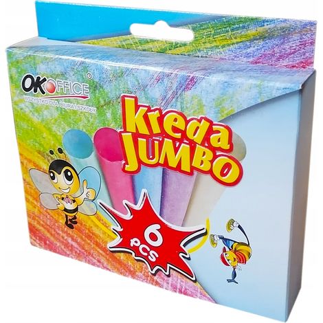 Jumbo-Straßenmalkreide, 6 Stück (1/3)