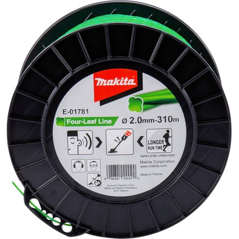 MAKITA Filo di nylon ritorto a trifoglio 2 mm x 310 m - E-01781