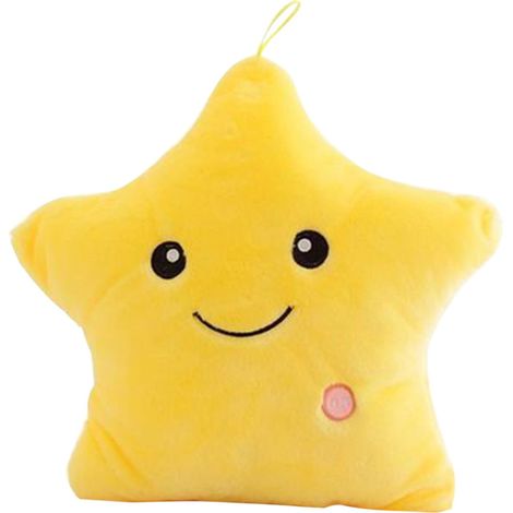 Coussin Étoile Lumineuse - 40 x 35 cm - Tissu Long Peluche - Rembourrage Coton - Pour Décoration Intérieure et Cadeau - 1 Pièce (1/5)