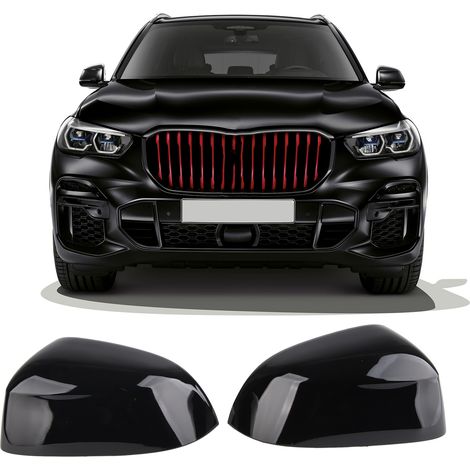Coque de rétroviseur intérieur/arrière, compatible avec BMW X3 X4 X5 X6 X7 G01 G02 G05 G06 G07 (paire gauche et droite) (pièce de rechange)