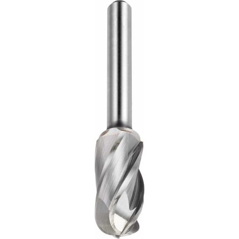 LUKAS HM-Frässtift Form C Walzenrund Kopf ø 6 mm L 16 mm Zahnung 9 für Alu (1/5)