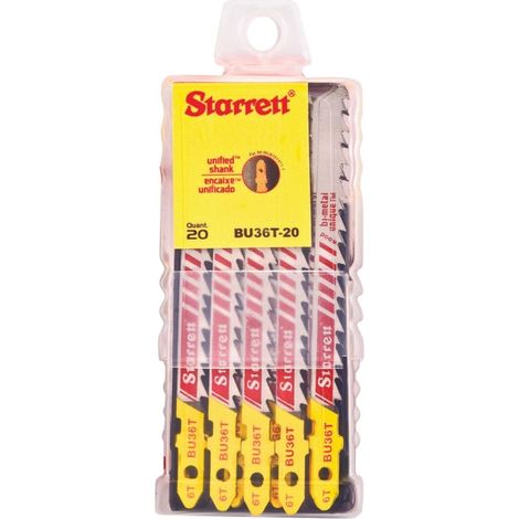 BU36T-5 Lot de 5 lames de scie sauteuse à tige unifiée bimétallique pour coupe rapide et droite Compatible avec Bosch, Dewalt, Hitachi, Festool, Milwaukee (1/5)