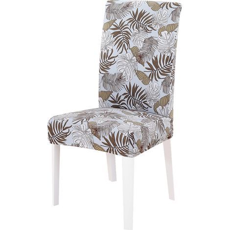 Housse De Chaise De Salle À Manger Élastique 6 Pièces Housse De Chaise Universelle Imprimée Housse De Chaise Antidérapante Pour La Maison Hôtel Restaurant (1/5)