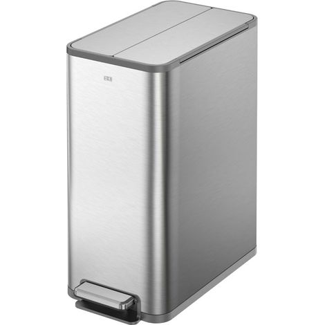EKO - Poubelle à pédale X-Wing 45 litres - Stainless steel Plastic - inox mat (1/5)