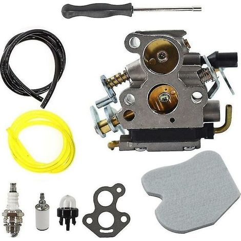 Husqvarna 235 235e 236 240 240e C1T-W33 4 Carburateur de tronçonneuse Zama avec tournevis de réglage du filtre à air 574719402 545072601-