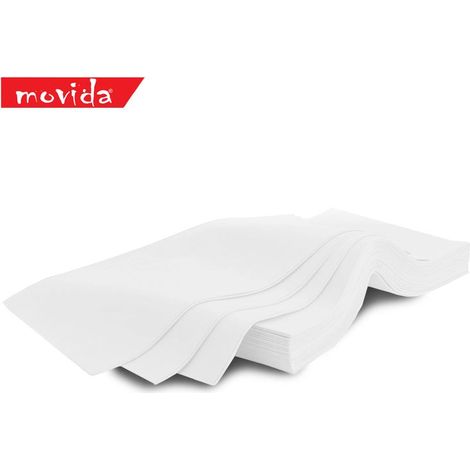 Set 25 Pezzi Tovaglia Quadrata Monouso in TNT Bianco 140 x 140 cm