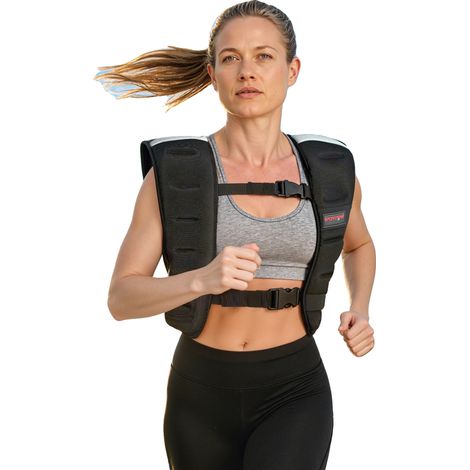 Gilet Lesté, Poids de 8 kg, Dimensions 43 cm x 33 cm, Matériau en Tissu Respirant, Sangles Ajustables, Design Réfléchissant (1/5)