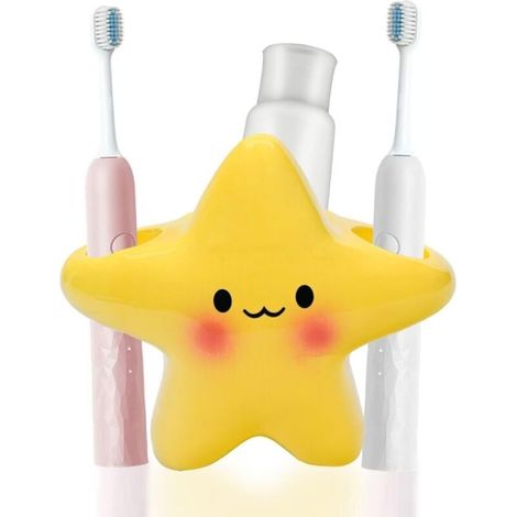 Porte-brosse à dents, boîte de rangement multifonctionnelle, porte-pinceaux de maquillage, décoration de salle de bain (1/3)