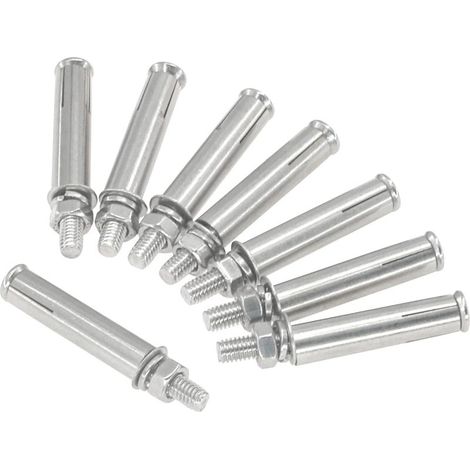 Set mit 8 Spreizdübeln aus Edelstahl 304 - Hochleistungs-Wand- und Bodenanker für Beton und Ziegel (M6 × 60 mm) (1/5)