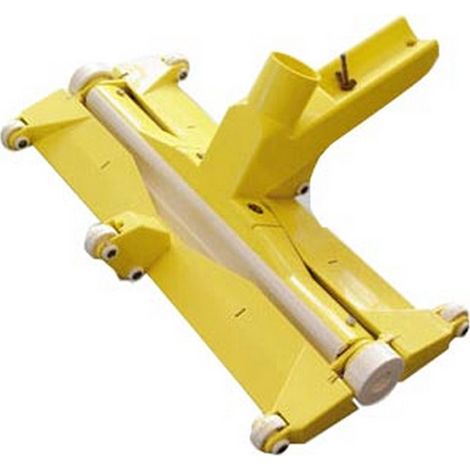 Balai aspirateur manuel 48 cm pour piscine béton ou liner – Roulettes – Vis papillon – Adapté pour tuyau 38mm – FAIRLOCKS (1/2)