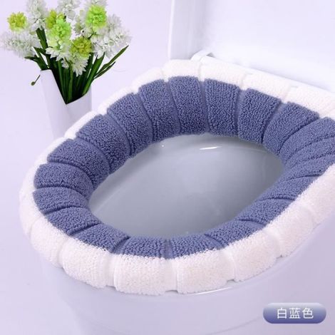 Abattant Wc - Couverture Siège Toilette Universel - Diamètre 30 cm - En Fibres De Polyacrylonitrile - Lavable Machine - Pour Salle De Bain - 1 Pièce (1/4)