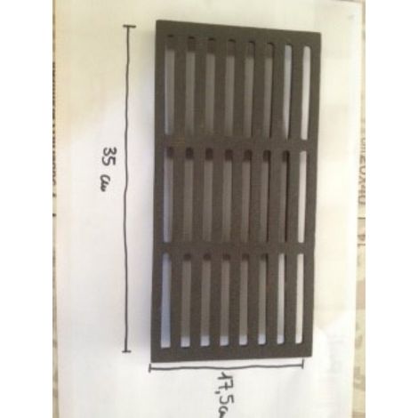 Griglia in ghisa per scarico di cenere per acquatondo 29 17,5x34,5cm - edilkamin (1/2)