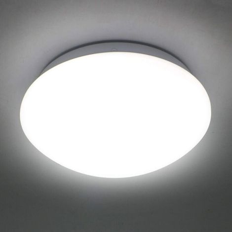 12W LED Ceiling Light φ220mm IP44 4500K Natural White 1080lm Lighting for WC, Bathroom, Hallway (1/5)