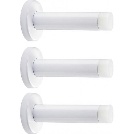 BEBUSINGOTO Butoir de porte de 3,5 pouces, 3 pièces, butoir de porte mural en acier inoxydable pour la protection (1/5)