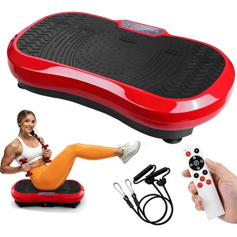 Vibrationsplatte Groß mit Leiser 200W-motoren, 120 Stufen und 10 Modi, Fernbedienung, Vibration Plate für Zuhause Ganzkörpertraining Lymphdrainage Muskelaufbau (1/5)