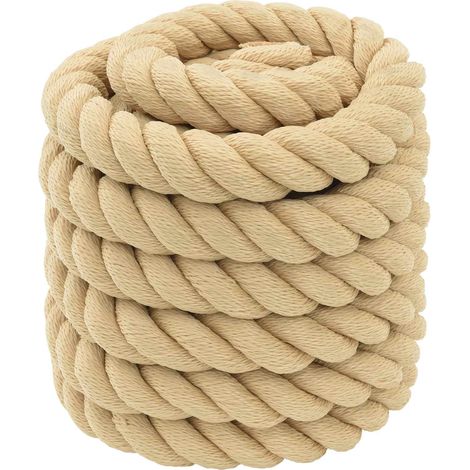 vidaXL Cuerda para barco 6 mm 10 m Natural (1/5)