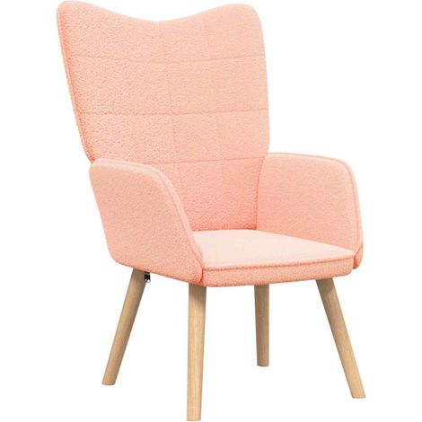 Fauteuil de Salon,Chaise,Fauteuil relaxant Rose 62 x 67 x 95.5 cm tissu CFW569452 (1/5)