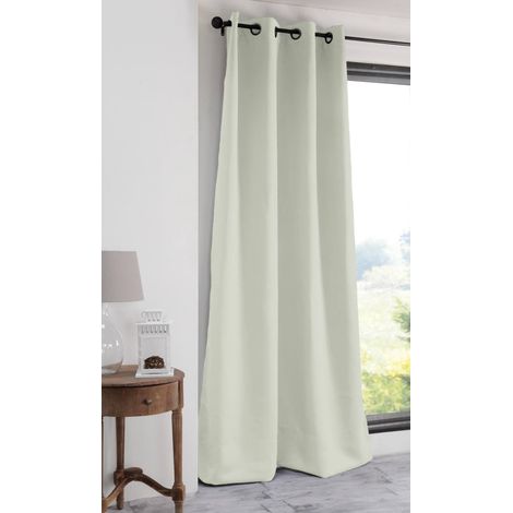 Lovely Casa Notte - Tenda Oscurante in Poliestere, Colore Bianco Sporco, 250 x 135 cm