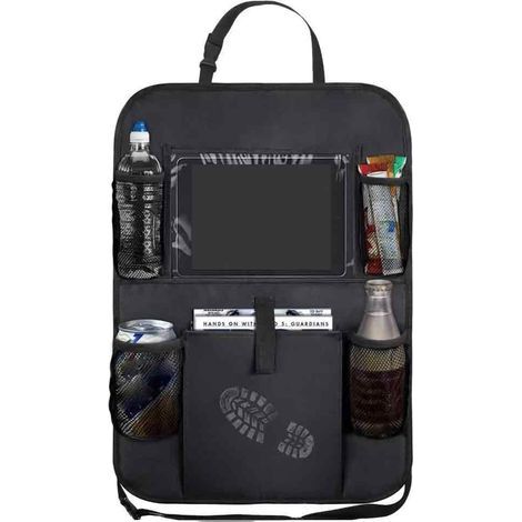 Wasserdichter Auto-Organizer, Kindersitzschutz für die Rückbank mit Tabletfach und mehreren Taschen (1/5)