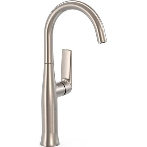 Mitigeur haut avec manette latérale pour lavabo Loft Acier - TRES 22264701AC