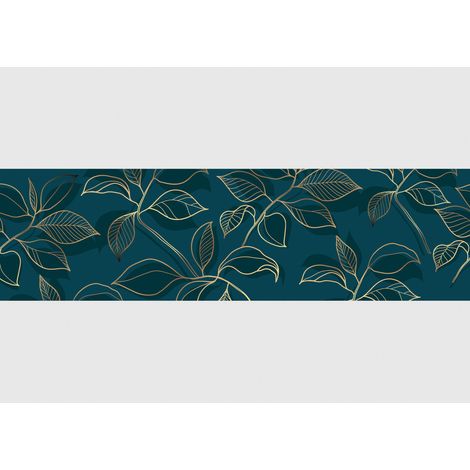 Frise murale auto-adhésive motif cerisier – Longueur 500 cm – Largeur 13.8 cm – Impression numérique sans colle – Décoration moderne – Ag Art