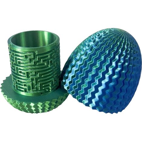 Oeuf Mystère - Casse-Tête 3D avec Compartiment Caché - Support Réutilisable pour Surprise - Décoration de Pâques et Anniversaire - 1 Pièce (1/5)