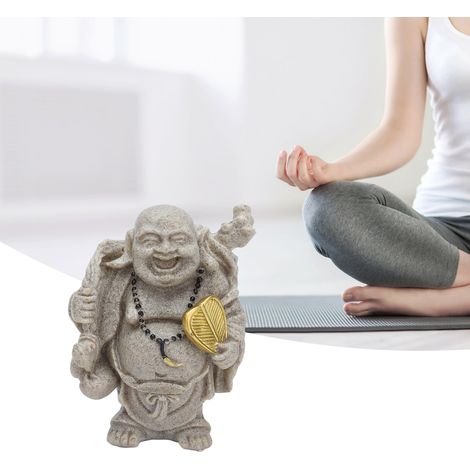 [Buddha Statue] + [Mini Statue] + [Maitreya Buddha Figurine 8cm] + [Statue Résine Bouddha Maitreya Miniature 8cm pour Décoration Maison Bureau Cadeau Collection] (1/5)