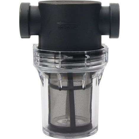 Pipeline Filtre pour pompe à eau 1/2" avec tamis en acier inoxydable 100 mailles, filtre en maille en ligne pour arrosage du jardin (1/5)