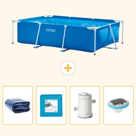 Intex Piscine Tubulaire Rectangulaire - 260x160x65 cm - 5-pièces S152 (1/5)