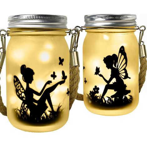 2-teiliges wasserdichtes Solar-Lichterketten-Set mit Milchglas, Außenbeleuchtung für Garten, Terrasse und Rasen (1/5)