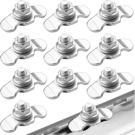 10 Pièces Raccords à Vis Rail d'avion M8x20 Raccord Ferrures d'extrémité (1/5)