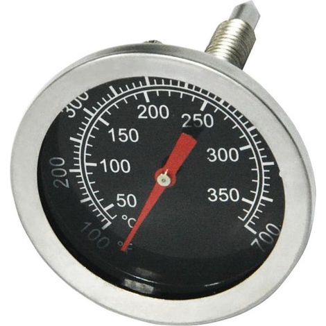Thermometer für Holzkohlegrill/Smoker – 52-mm-Ofenthermometer für Pizza – Edelstahl – Ersatzteile für Grills