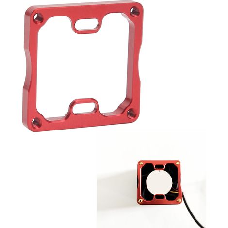 Support de Ventilateur ESC en Aluminium Usiné CNC, Traitement Anodisé, pour MAX5 MAX6 MAX8, Refroidissement Moteur, Rouge
