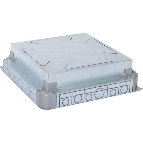 Legrand 088090 Caja empotrable autoajustable para solera de hormigón, para caja de suelo de 8/12 módulos