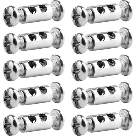 10 abrazaderas para cables de 1-2 mm, abrazaderas de acero de doble extremo para una sujeción rápida y sencilla de cables, ideales para fijar cables metálicos y tendederos.