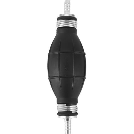 Manuelle Kraftstoffvorpumpe mit Gummiball und Aluminiumgehäuse für Benzin, Diesel, Wasser, Flüssigkeitsförderung, robustes Werkzeug. (1/5)