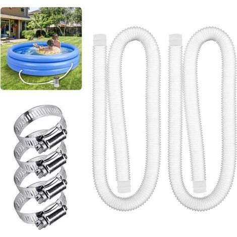 Ersatz-Poolschlauch mit 1,25 Zoll Durchmesser und Metallklemme für Intex-Filterpumpen – 1,5 Meter lang (1/3)
