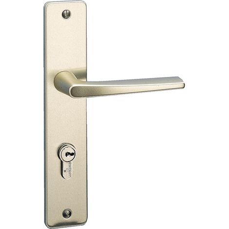 Béquille double seule sans plaque 1 portée en aluminium finition champagne Riviera - VACHETTE