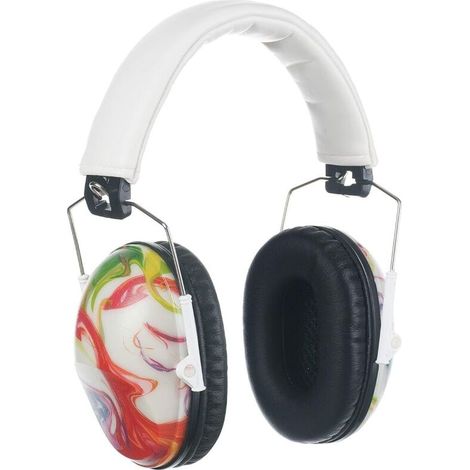 ZOLGINAH Kids SNR 28Db Protection Anti-Bruit Protection Auditive Cache-Oreilles De Sécurité, Protection Auditive Pour Enfants Avec Bandeau Blanc Réglable (Crayons) (1/5)
