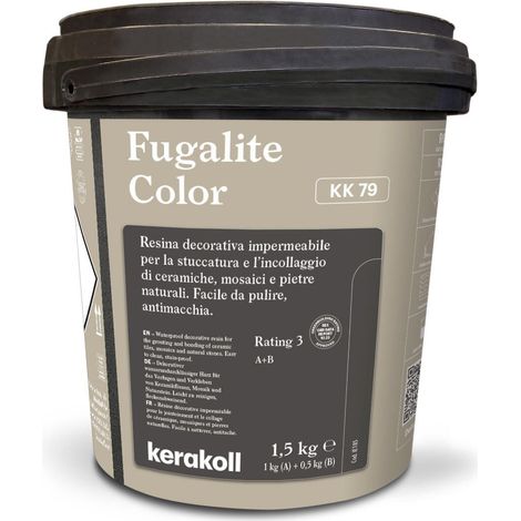 Fugalite color kk 79 resina decorativa per ceramiche mosaici e pietre 1,5 kg