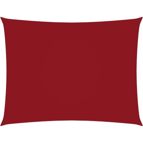 Voile de parasol Tissu Oxford rectangulaire 2,5x3,5 m Rouge (1/5)