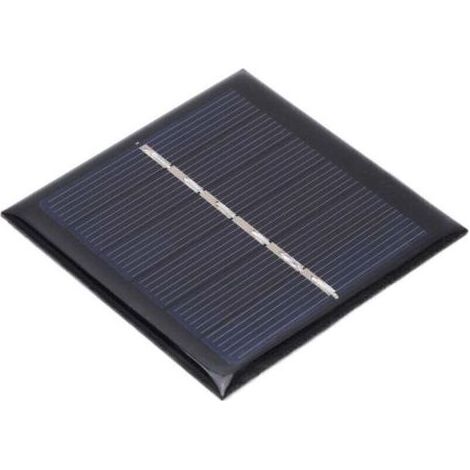 Panneau solaire en polysilicium portable 0.6W 3V niveau A module de carte de charge solaire pour l'éclairage solaire de jardin (1/4)