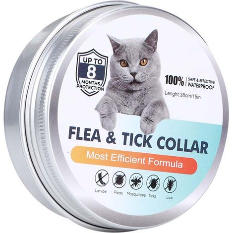 Collier réglable pour chien et chat, répulsif d'été contre les moustiques et les puces, fournitures d'extérieur pour animaux de compagnie (1/5)