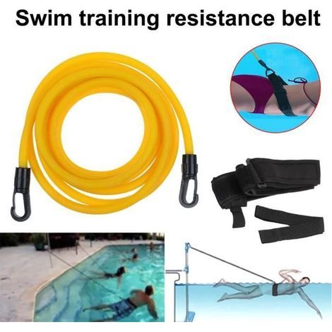 Fascia elastica per nuoto - Non specificata - 4 m - Regolabile - Leggera - Borsa per il trasporto inclusa (1/4)