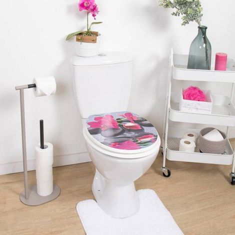 Abattant WC 18 pouces - Attaches Acier Inoxydable - Tendance - Thais (1/4)