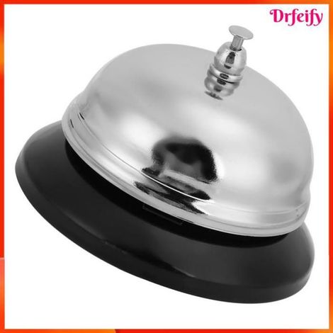 Cloche de service - - 3 pcs - Acier inoxydable - Base stable - Sonnerie claire (1/5)