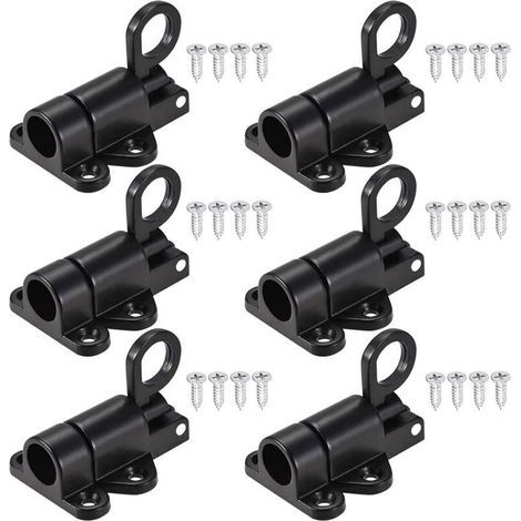 6 Pièces Loquet de Porte Automatique Verrou de Porte Verrouillage Fenêtre avec 24 Vis Verrous Automatiques de Sécurité pour Fenêtre Porte Sécurité Anneau (1/4)