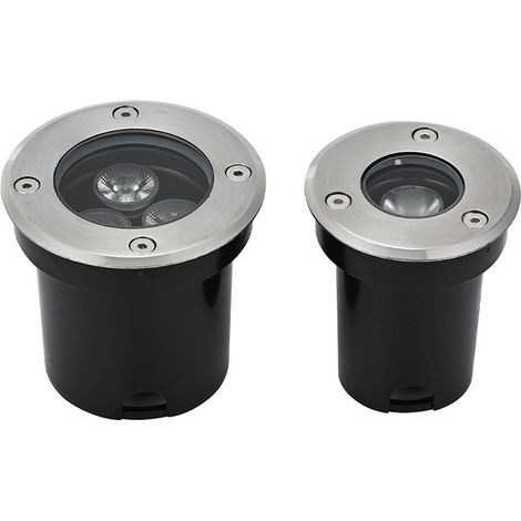 Lampe de sol LED encastrée étanche extérieure, spot rond pour terrasse, escalier, parc, jardin et allée